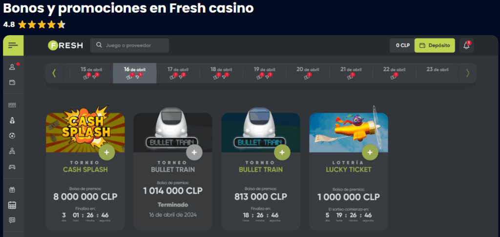 Bonos De Bienvenida Exclusivos Fresh casino